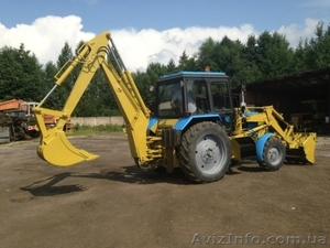 Услуги экскаватора-фронтального погрузчика МТЗ-82 по Днепропетровску и области.  #1439614