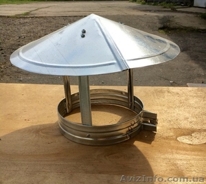 Изготовление зонтов на трубы из жести (оцинкованной стали) в Одессе #1435480