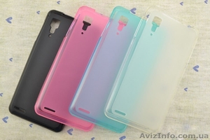Полупрозрачный TPU силиконовый чехол Lenovo P780 IdeaPhone #1457587