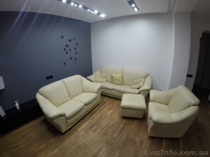 Продам кожаный,  финский мягкий уголок #1319705