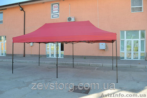 Шатры торговые 3x6м черный каркас,  усиленный #1454122