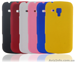 пластмассовый чехол софтач под бархат для Samsung Galaxy S Duos S7562 #1459226