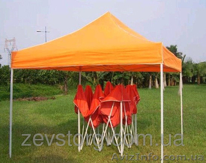 Шатры торговые 2x2м белый каркас металла.Продажа шатров. Шатер раздвижной #1454103