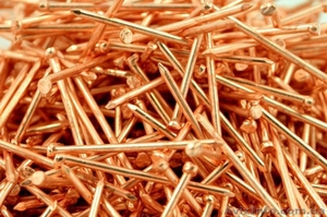 Гвозди строительные,  омедненные #1451299