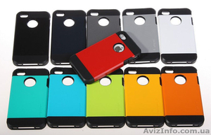 Чехол бампер iPhone 4 4S SPIGEN SGP Tough Armor #1459093