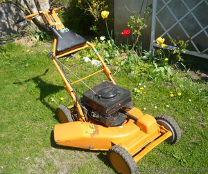 Мощная бензиновая газонокосилка 5, 5 л.c #1455398