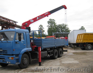 Аренда крана манипулятора перевезти бытовку негабарит Киев.  #1451599