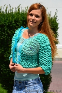 Болеро из толстой пряжи #1448771