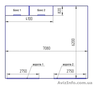 Продам гараж на 1-3 місця 7, 1м х 6, 2м #1468019