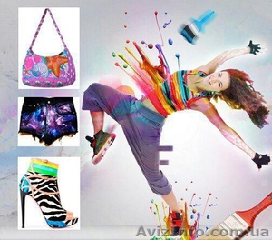 Печать (накатка) на тканях,  готовых изделиях и крое #1447096