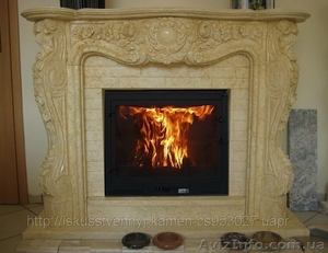 камин из мрамора киев,  мраморный портал для камина #1462620