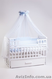 Лучший набор для сна! Весь комплект с кроваткой маятник + постельный набор 8 эл  #1482191