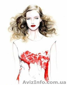 Fashion-иллюстрация,  модельерский рисунок,  дизайнерский эскиз #1480372