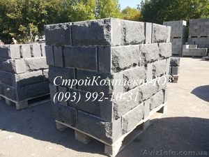 Декоративные блоки Гранит черный #1474106