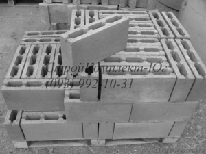 Шлакоблок простеночный 100х200х400 мм в Херсоне  #1474341