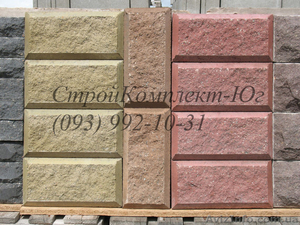 Декоративные блоки с фаской колотые для забора #1474089