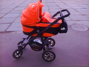 Коляска 2 в 1 Kinder Rich Fox наша яркая красавица+подарок экоматрасик #1483390