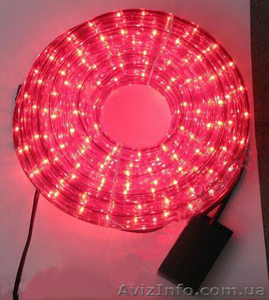 Led дюралайт — красный,  10м #1493025