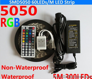 Светодиодная лента rgb 5050 многоцветная 60led 5 м. #1493030