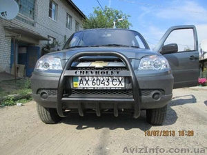 Кенгурятник с надписью CHEVROLET Niva Кенгурятник на Шевролет Нива #1492576