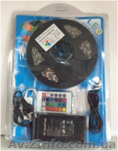 Светодиодная лента led 3528 rgb (мультик),  5 метров #1493031