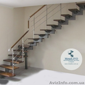 Лестница на 1 косоуре под ключ #1487443