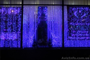 Гирлянда штора,  гирлянда бахрома,  гирлянда мини штора #1491302