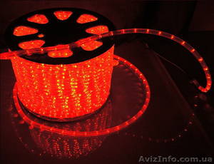 Дюралайт светодиодный led-2wrl красный,  100 метров #1493013