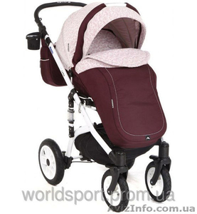 коляска детская Adamex LARA LEN БЕЛАЯ РАМА 232W  #1489866