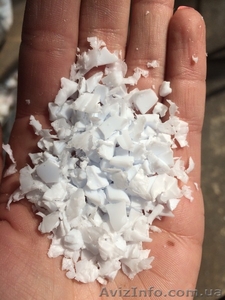 Дробленка полипропилена ПП белого цвета #1489298