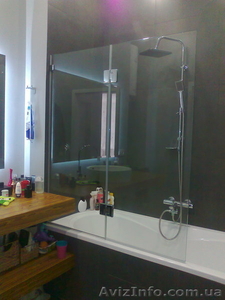 Стеклянные шторы для ванной под заказ #1486167