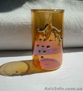 Набор стопок из цветного стекла.Новый #1485679