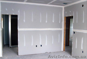 Гипсокартона монтаж в Харькове,  шпаклевка,  обои,  фризы,  ламинат,  мдф,  поликарбон #1499419