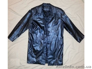 Кожаная куртка мужской френч #1496757