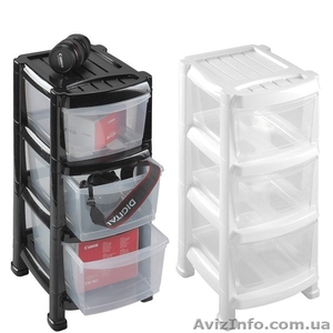 Пластиковый комод на 3,  4,  5,  6 ящиков. Heidrun,  Италия #1510440