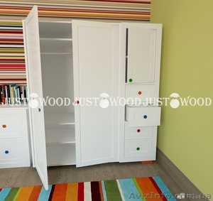 Шкаф Пинокио из натурального дерева #1509216