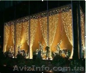 Праздничное оформление фасадов светодиодами #1508160