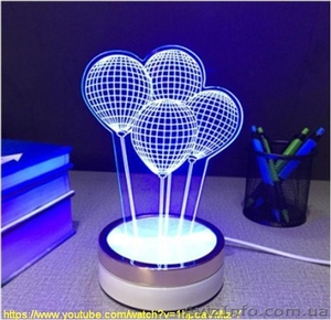 Оригинальный подарок. 3D Led светильник. Яркий и экономичный. #1506355