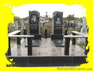 Памятники на одного из гранита (комплект) #1512005