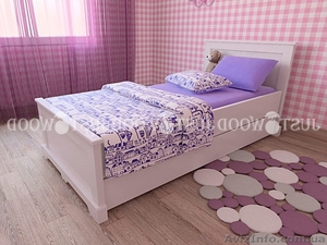 Детская кровать Ариэль из натурального дерева #1509236