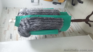 Хутряна жилетка з чорнобурки,  меховая жилетка из чернобурки #1510955