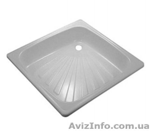 Поддон стальной мелкий квадратный AQUART (80)  #1514975