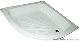 Поддон стальной мелкий полукруглый AQUART (80)  #1514972