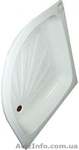 Поддон стальной мелкий полукруглый AQUART (90)  #1514974