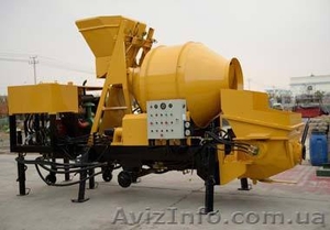Бетоносмеситель с насосом AIMIX JBS40R (40 м3/ч) Дизельный ДВС #1515284