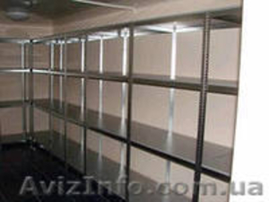 Оцинкованные стеллажи на зацепах #1519739