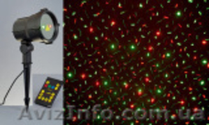 Праздничное лазерное освещение участков.помещений.фасадов домов. #1518945