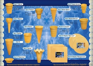 Вафельные стаканчики для мороженого #1517235