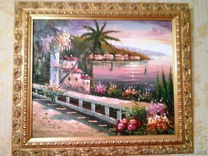 Картина маслом средиземноморье. #1521391