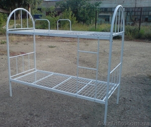 Металлическая кровать. Односпальная кровать. Двухъярусные кровати.  #1524480